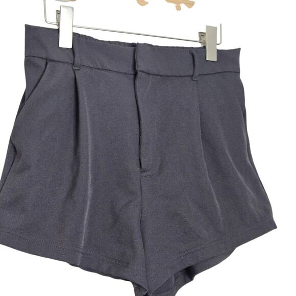 Free People Shorts Women's Size Small Pleated High Waist Gray - Picture 2 of 4